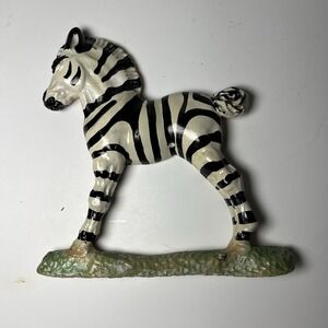 FMC 1953 Kiddie Plaque Zebra Brighten Up The Children's Room